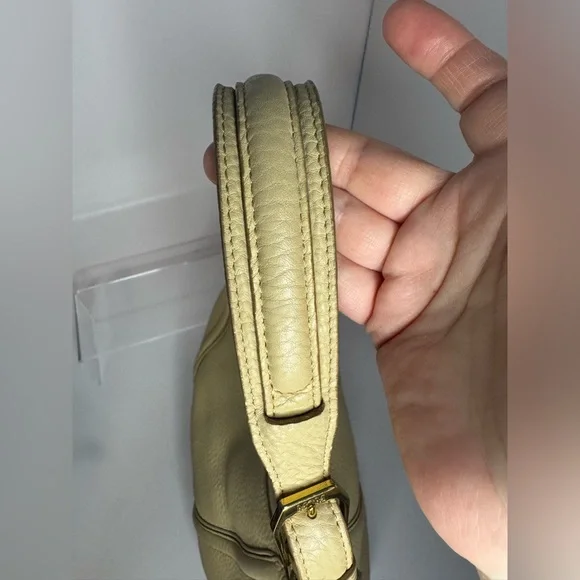 #244 MCM Pebbled Leather Hobo Shoulder Bag - Picture 6 of 16